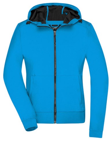 J-JN1145-Ladies Hooded Softshell Jacket